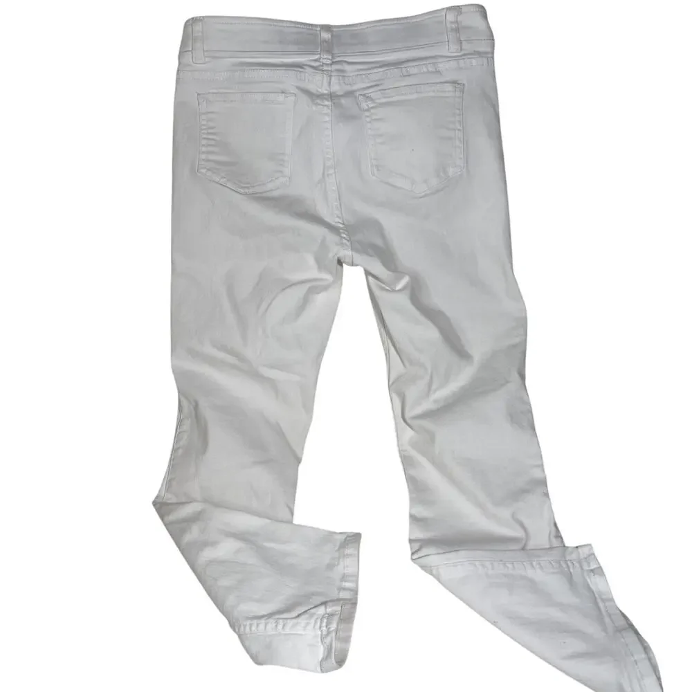 RAFAELLA Weekend White Skinny Denim Jeans Slim Lift Trim Comfort Size 4